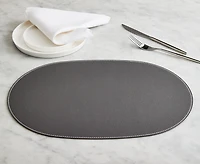 Cuero Oval Placemat, Grey