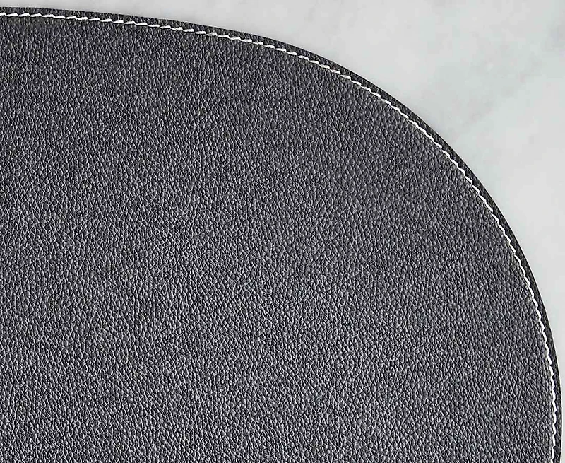 Cuero Oval Placemat, Grey