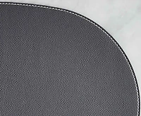 Cuero Oval Placemat, Grey