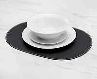 Napperon Cuero ovale, black
