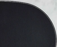 Napperon Cuero ovale, black