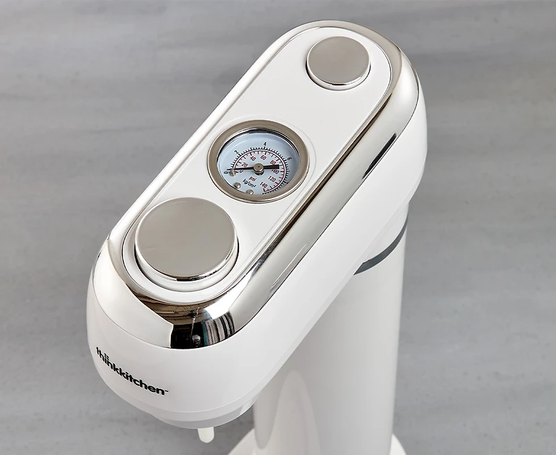 Machine à boissons pétillante Rétro thinkkitchen, blanc