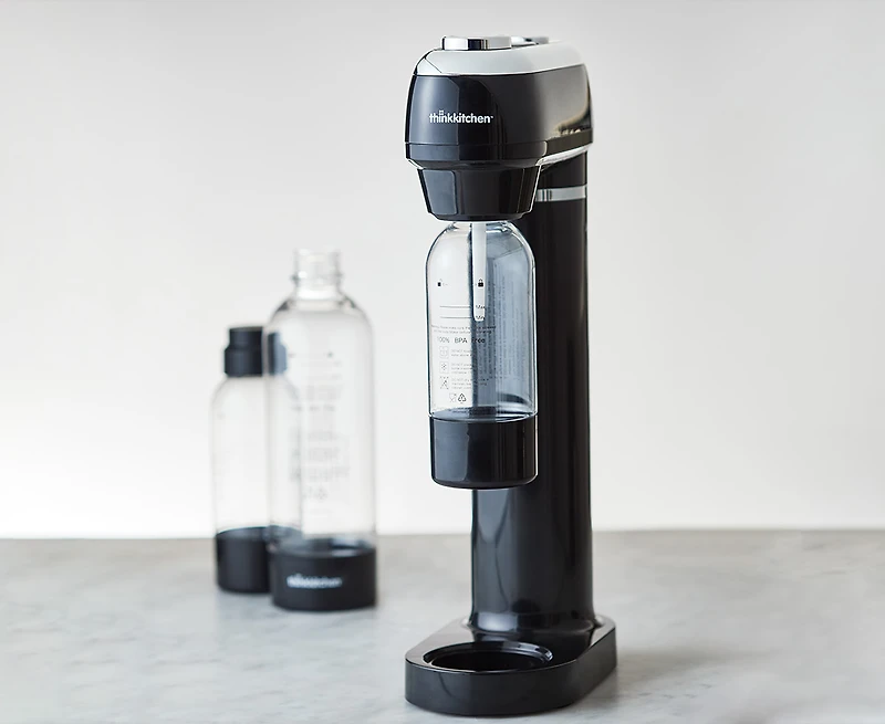 Machine à boissons pétillante Rétro thinkkitchen, noir