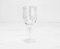 Ripple Acrylic Wine Glass, Clear, 380 ml