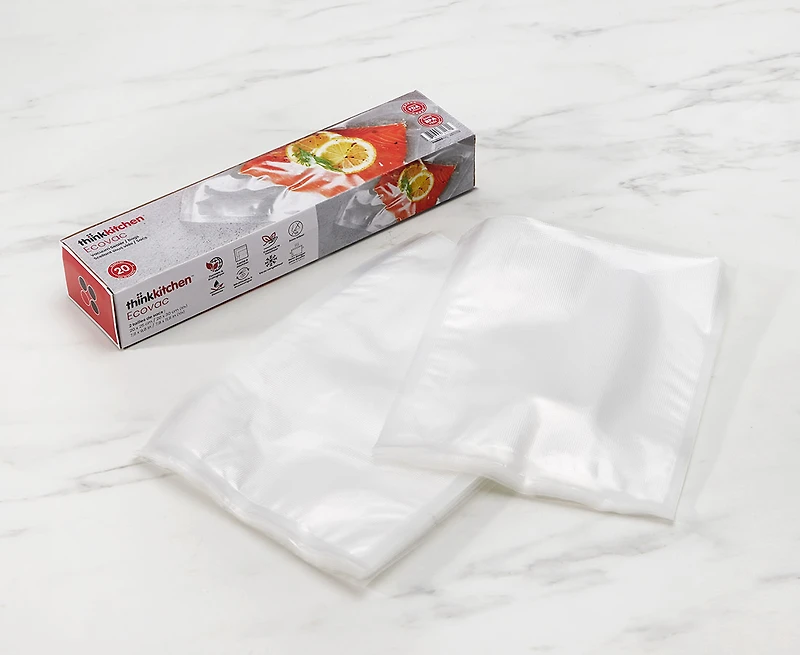 Sac scellé sous vide Pro par thinkkitchen, 20 pièces