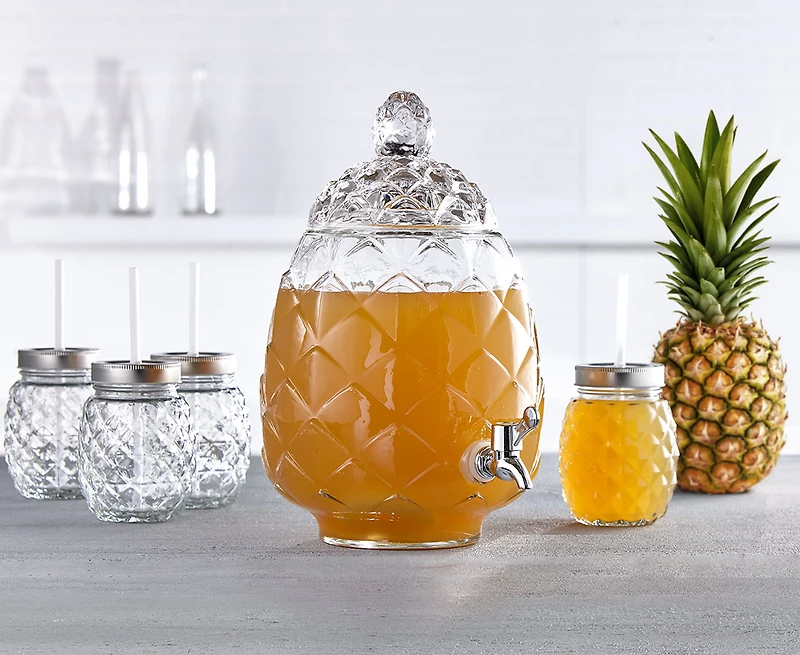 Ananas distributeur en verre, 6L