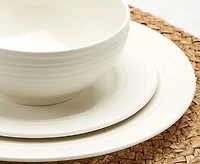 Ensemble de vaisselle de 12 pièces Swirl, blanc