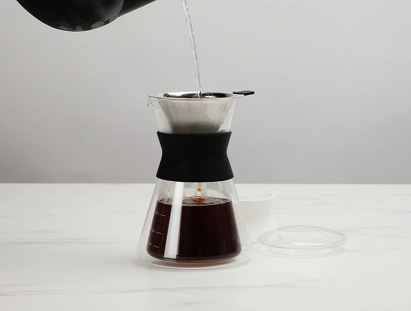 Cafetière en verre à versement lent Java & Co., 650 ml