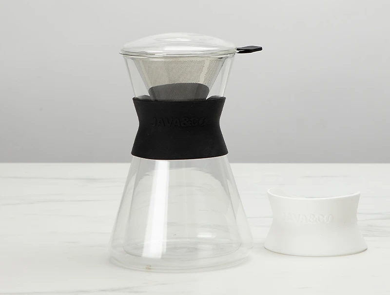 Cafetière en verre à versement lent Java & Co., 650 ml