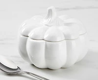 Citrouille Bowl with Lid, White, 490 ml