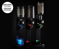 Distributeur de boissons à laser et à DEL pour trois bouteilles