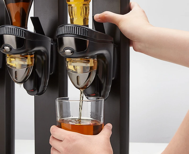 Distributeur de boissons à laser et à DEL pour trois bouteilles