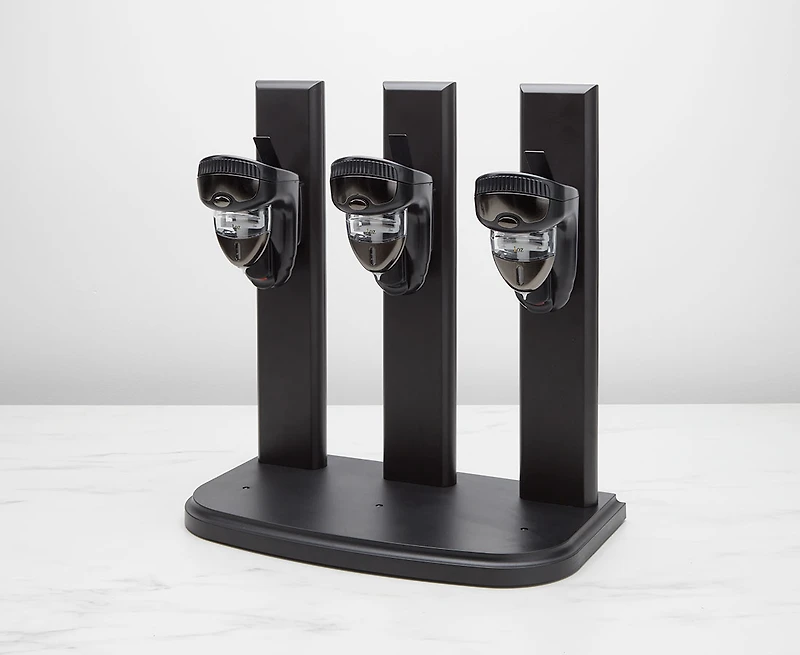 Distributeur de boissons à laser et à DEL pour trois bouteilles