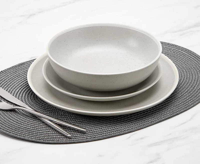 Cement Ash 12-Pc Dinnerware Set