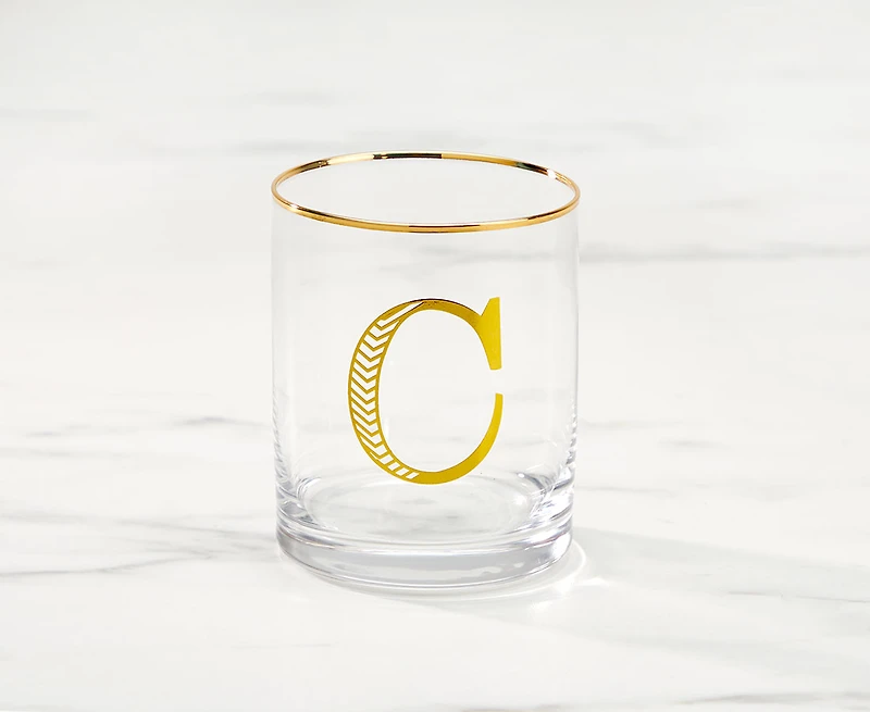 Monogram "C" Double Old-Fashion, 11 oz