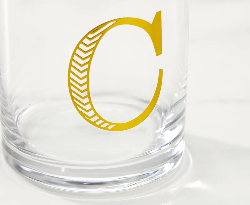 Monogram "C" Double Old-Fashion, 11 oz