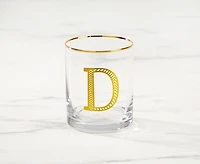 Monogram "D" Double Old-Fashion, 11 oz