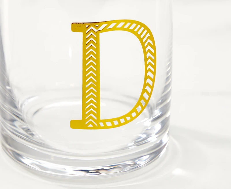 Monogram "D" Double Old-Fashion, 11 oz