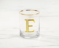 Monogram "E" Double Old-Fashion, 11 oz