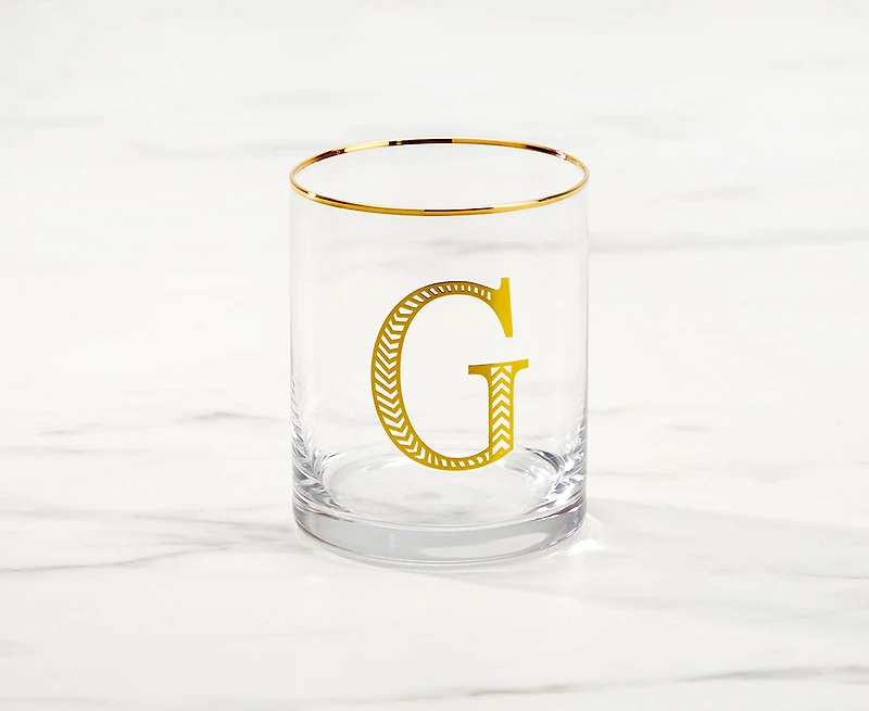 Monogram "G" Double Old-Fashion, 11 oz