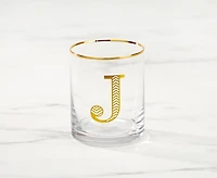 Monogram "J" Double Old-Fashion, 11 oz