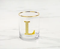 Monogram "L" Double Old-Fashion, 11 oz