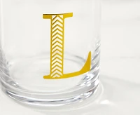 Monogram "L" Double Old-Fashion, 11 oz