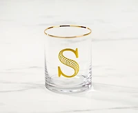 Monogram "S" Double Old-Fashion, 11 oz