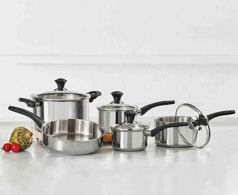 Batterie de cuisine de 10 pièces Remy Olivier Total Clad