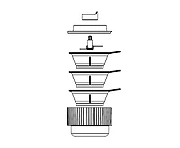 Ensemble mélangeur à main Ridge par thinkkitchen à port USB