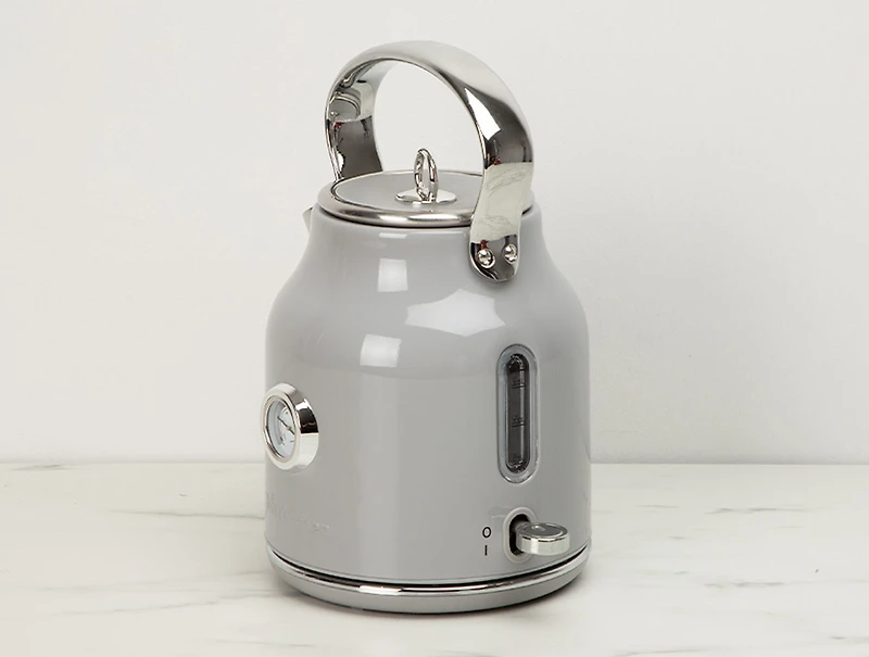 Bouilloire électrique Rétro thinkkitchen 1,7 L, gris