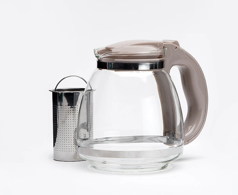 Théière en verre avec filtre Matcha thinktea, avoine, 1,5 L