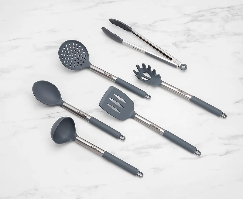 Ustensiles thinkkitchen Venato, marbre, ensemble de 6