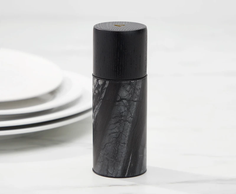 Remy Olivier Cleo Marble Peppermill, 5"