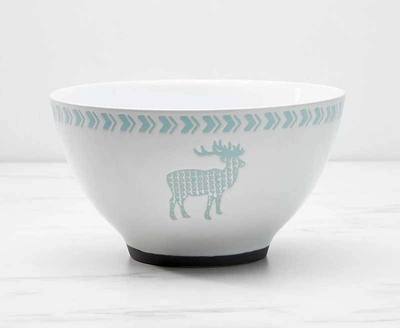 Grand saladier à motif de cerf Winterland, 118 oz