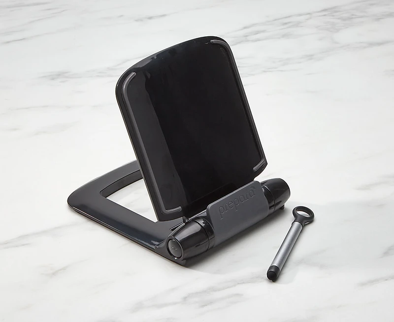 Support pour tablette et stylet de Prepara, noir et gris