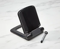 Support pour tablette et stylet de Prepara, noir et gris