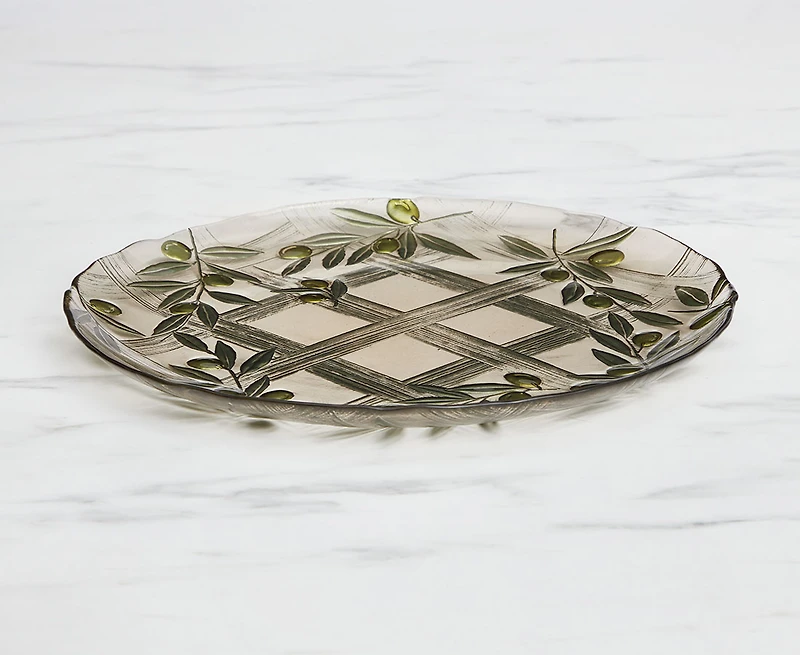 Plat de service en verre Tuscany, 33 cm
