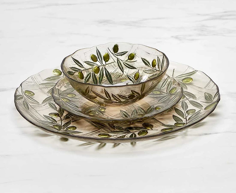 Plat de service en verre Tuscany, 33 cm