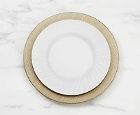 Champagne Charger Plate, Gold Glitter