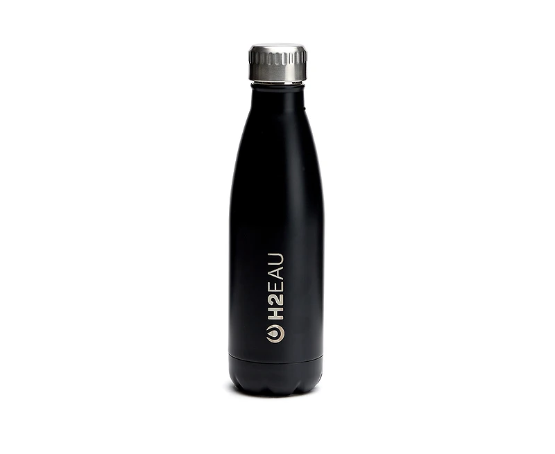 Bouteille d’eau Thermo, noir, 17 onces