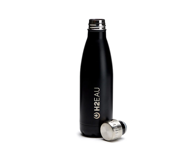 Bouteille d’eau Thermo, noir, 17 onces