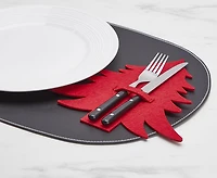Sapin Cutlery Holder, Set of 4 , Red