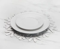 Flocon Placemat with Glitter, Silver