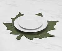 Napperon rectangulaire Flora, vert
