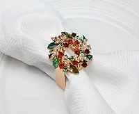 Anneau de serviette en métal Couronne