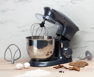 Batteur sur socle Odyssey par thinkkitchen, gris foncé, 660 W, 7 L