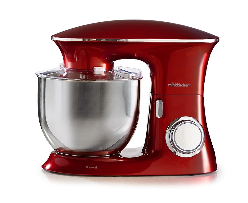 Batteur sur socle Odyssey par thinkkitchen, rouge, 660 W, 7 L