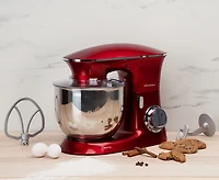 Batteur sur socle Odyssey par thinkkitchen, rouge, 660 W, 7 L