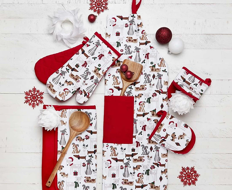 Festive Dogs Dry Mat, 15 x 20''